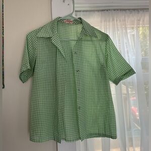 Gingham Button Up